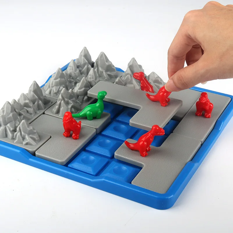 Обучающие игрушки динозавр круглые настольная игра детская логика развивающие игры