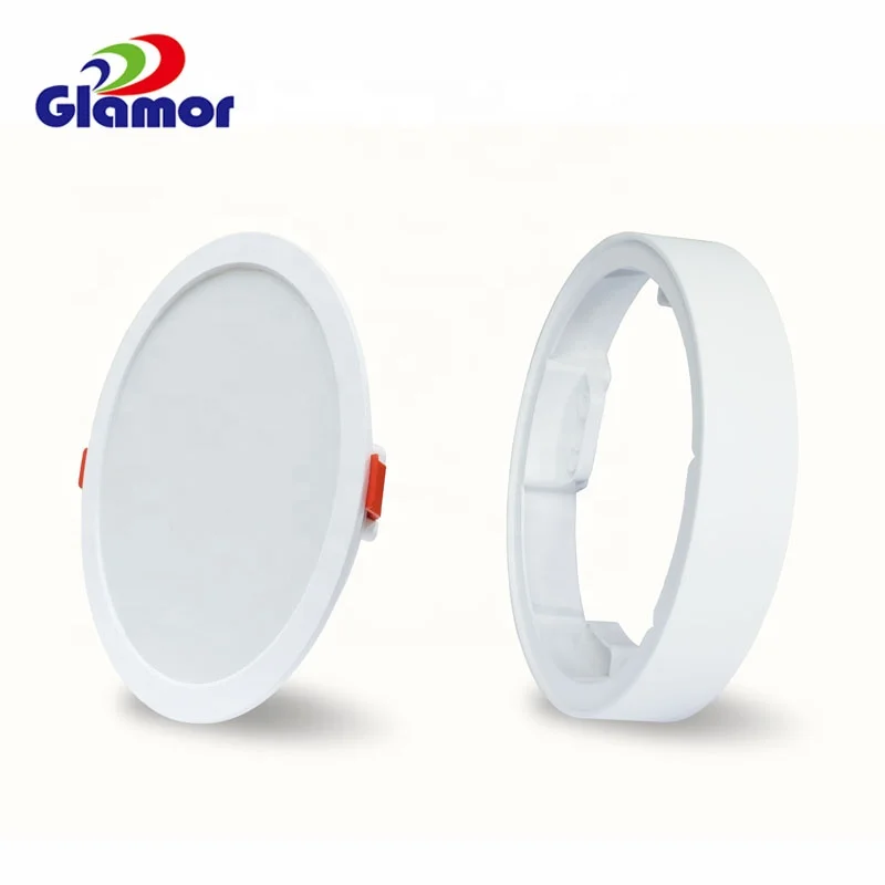 LED Panel Light 12W EDL series 3W 6W 8W 12W 15W 18W 22W 2 in 1 backlit round panel light CCT Downlight