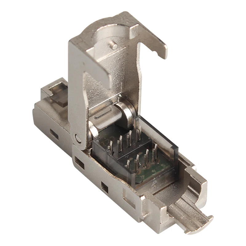 Seto super class 6 pressure free rj45 connector tool free 7CAT6A Network cable connector shielded no quick connection