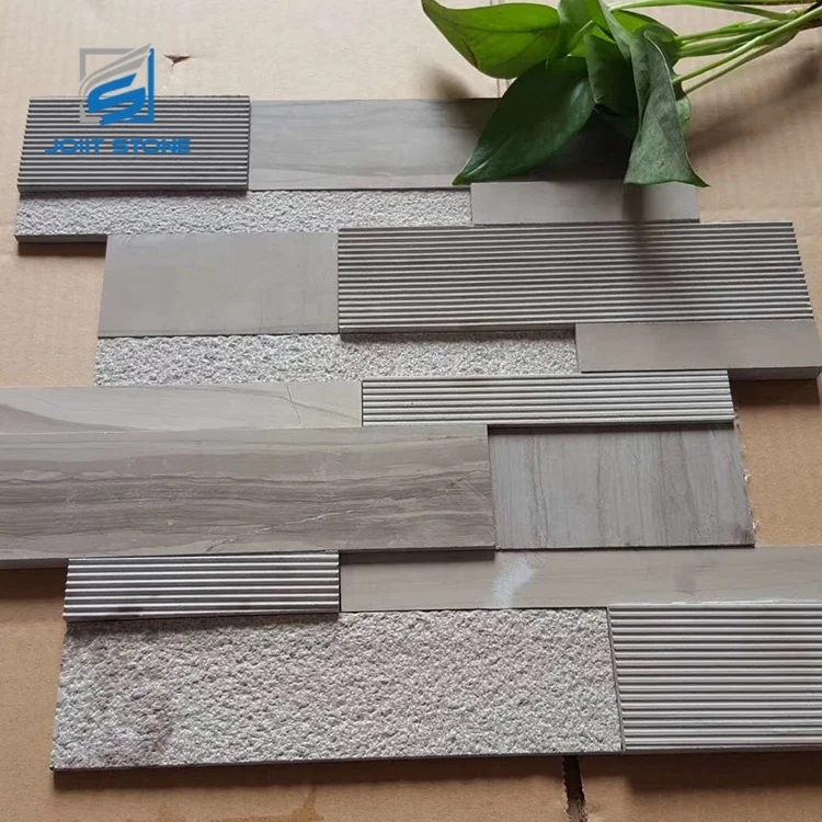 Modern Design Beige Stone Split/Polish/Groove Marble Wall Cladding Decor Tiles