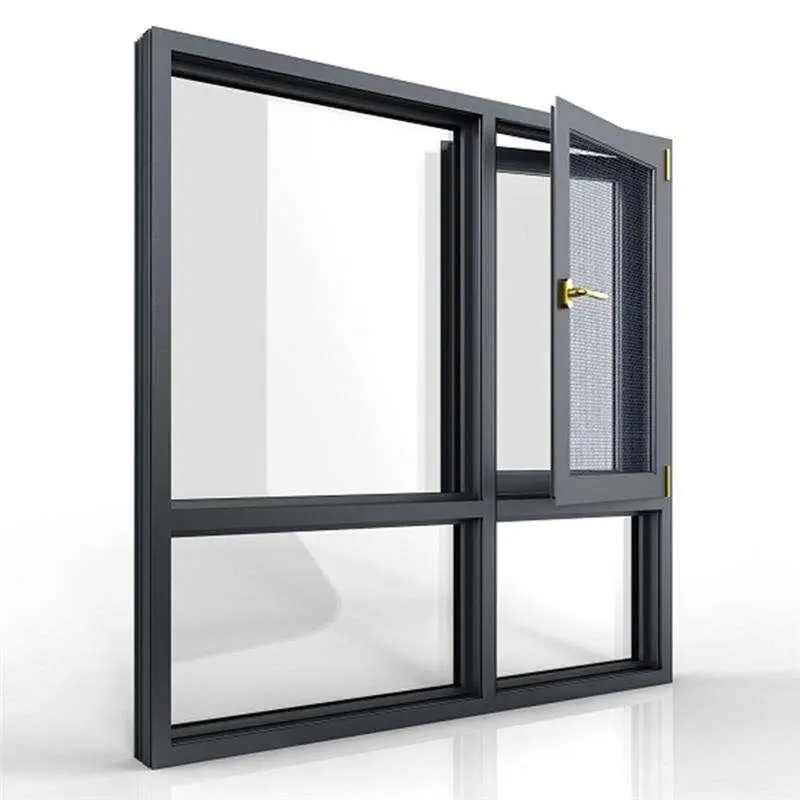 Precise design aluminum thermal break Casement window double glass multi-functional Casement windows for living room