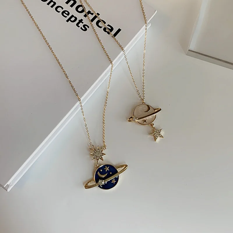 Korean Version Temperament Star Necklace Simple Niche Design Sense Long Pendant Neck Chain Light Luxury New Sweater Chain