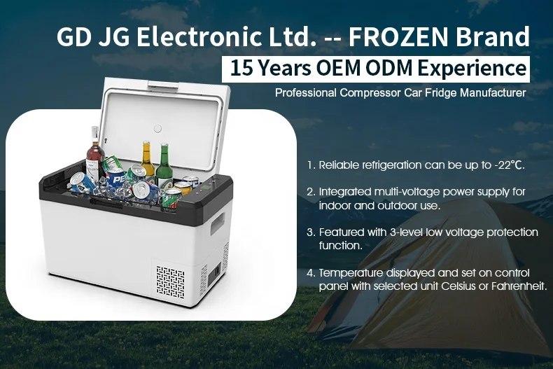 High quality 12V Fast cooling portable refrigerator freezer injection molding car freezer camping fridge for car/home dual use