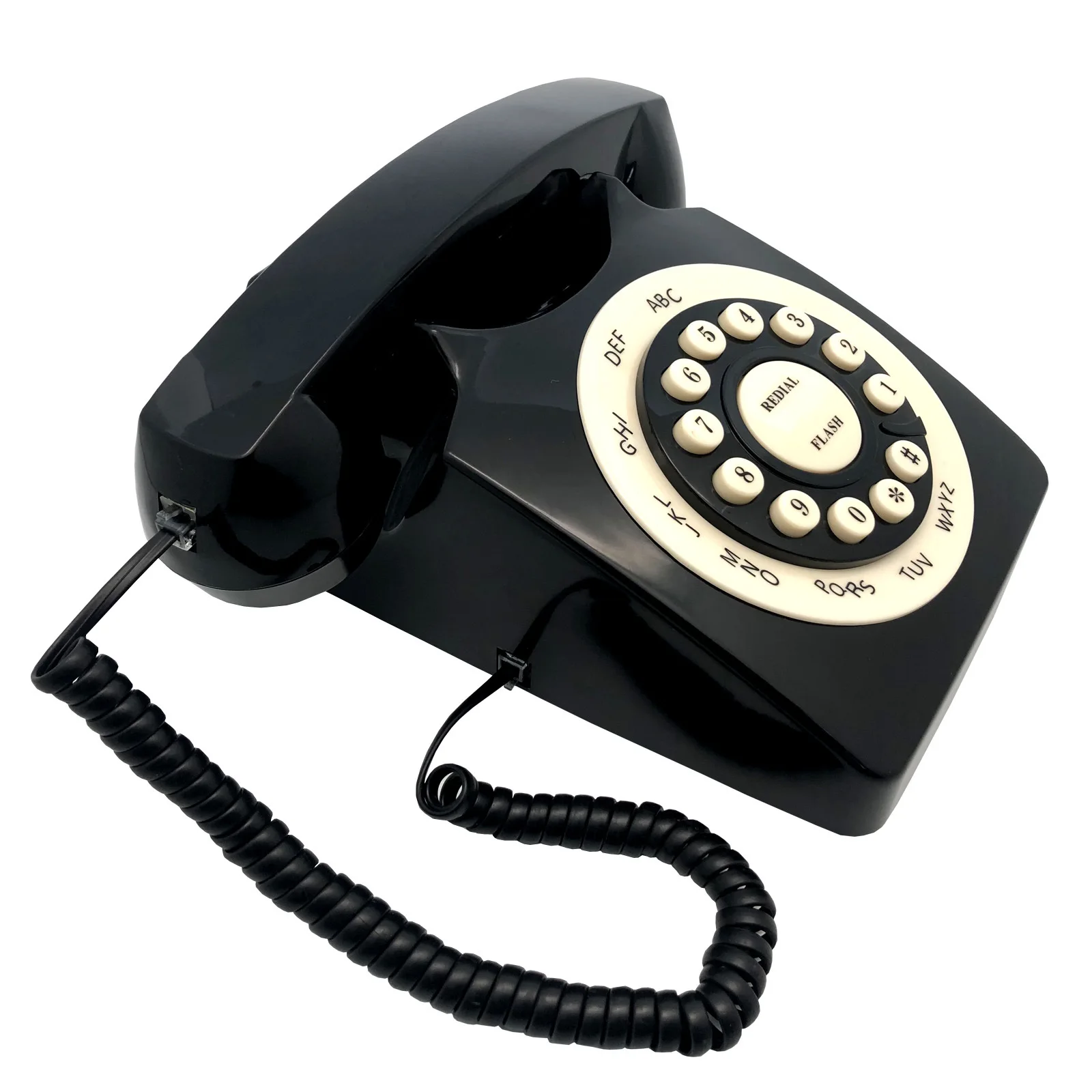 Antique Telephone Rotary Dial Phone Retro Phone European Quality Vintage Corded Telephones