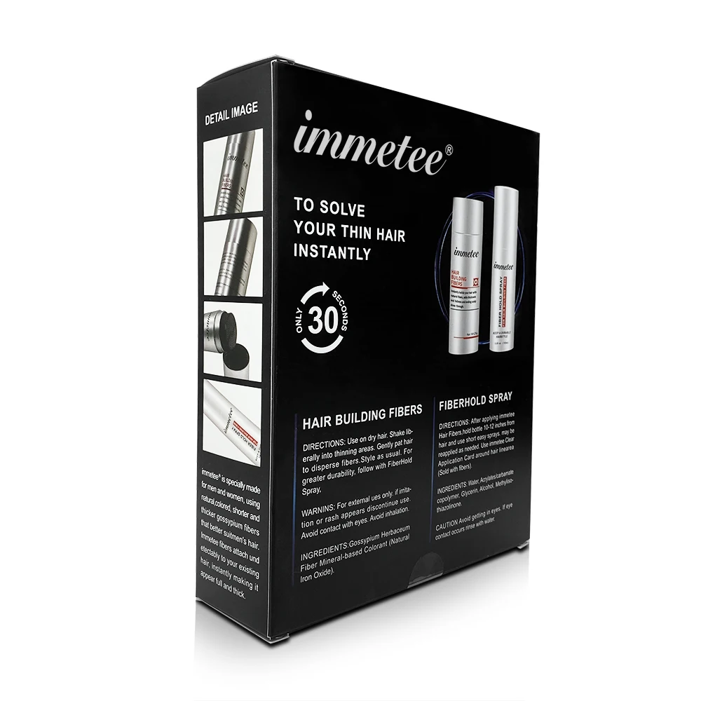 IMMETEE Hair Building Fiber Kit Instant Thickening Keratin Hair Building Fiber Kit