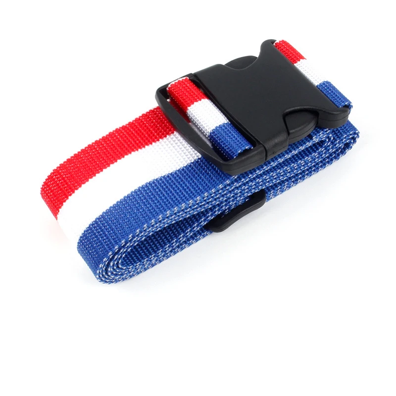 Wholesale Bulk Printed Polyester Luggage Lanyard Adjustable Travel Luggage Belt Custom Logo Personalized Nylon Luggage Strap