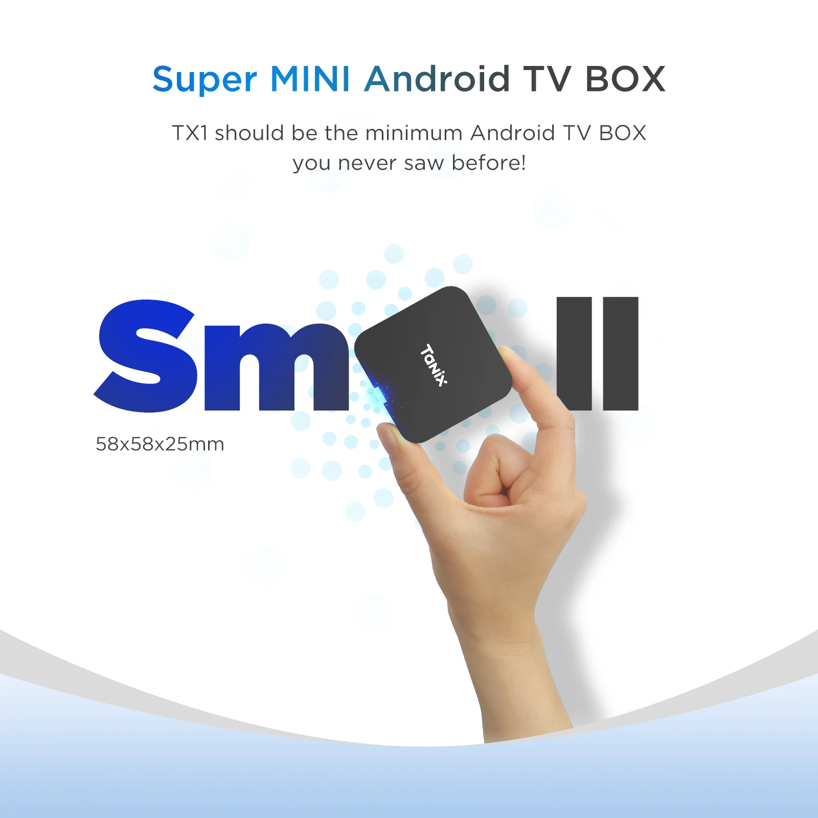 Small and cheap Tanix TX1 1gb 2gb 8gb 16gb 4k auto use Smart Media Stream Player Box TV box Android 10