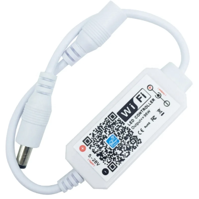 Magic Home Wifi LED Strip Light  single color controller APP with DC adapter can be dimmed via WIFi