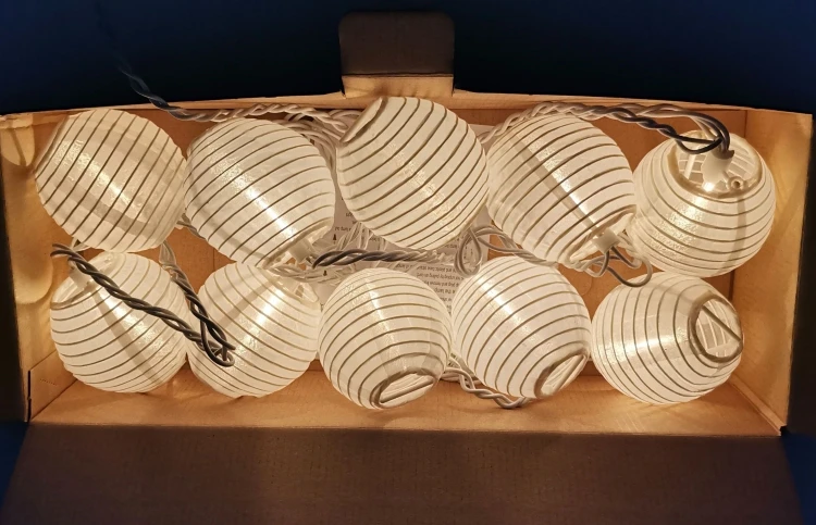 HQ 10Lt Lantern Summer Garden String Light Festival Decoration Christmas Outdoor Garden String Light