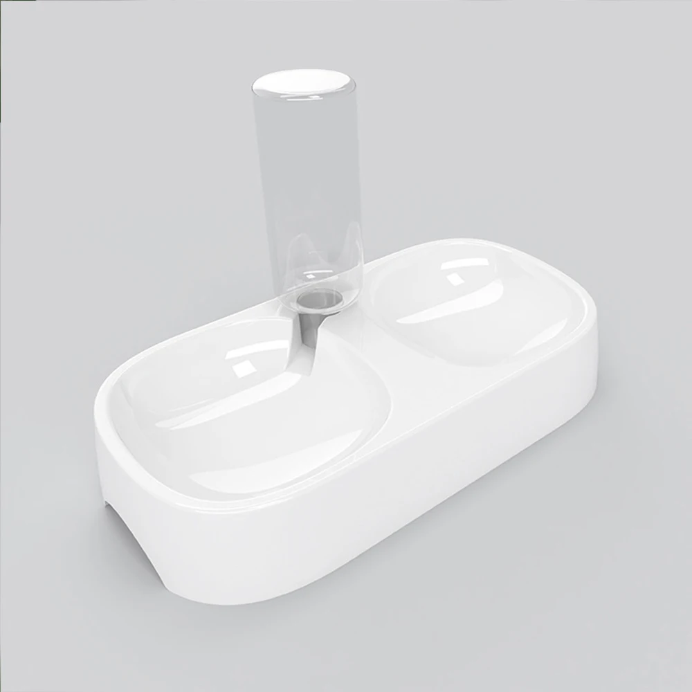 
Hot Sale Multi-Angles Cat Bowl Anti-Fall Anti-Skid Double Foot Rubber Pet Feeder Bowl with neck protection design 