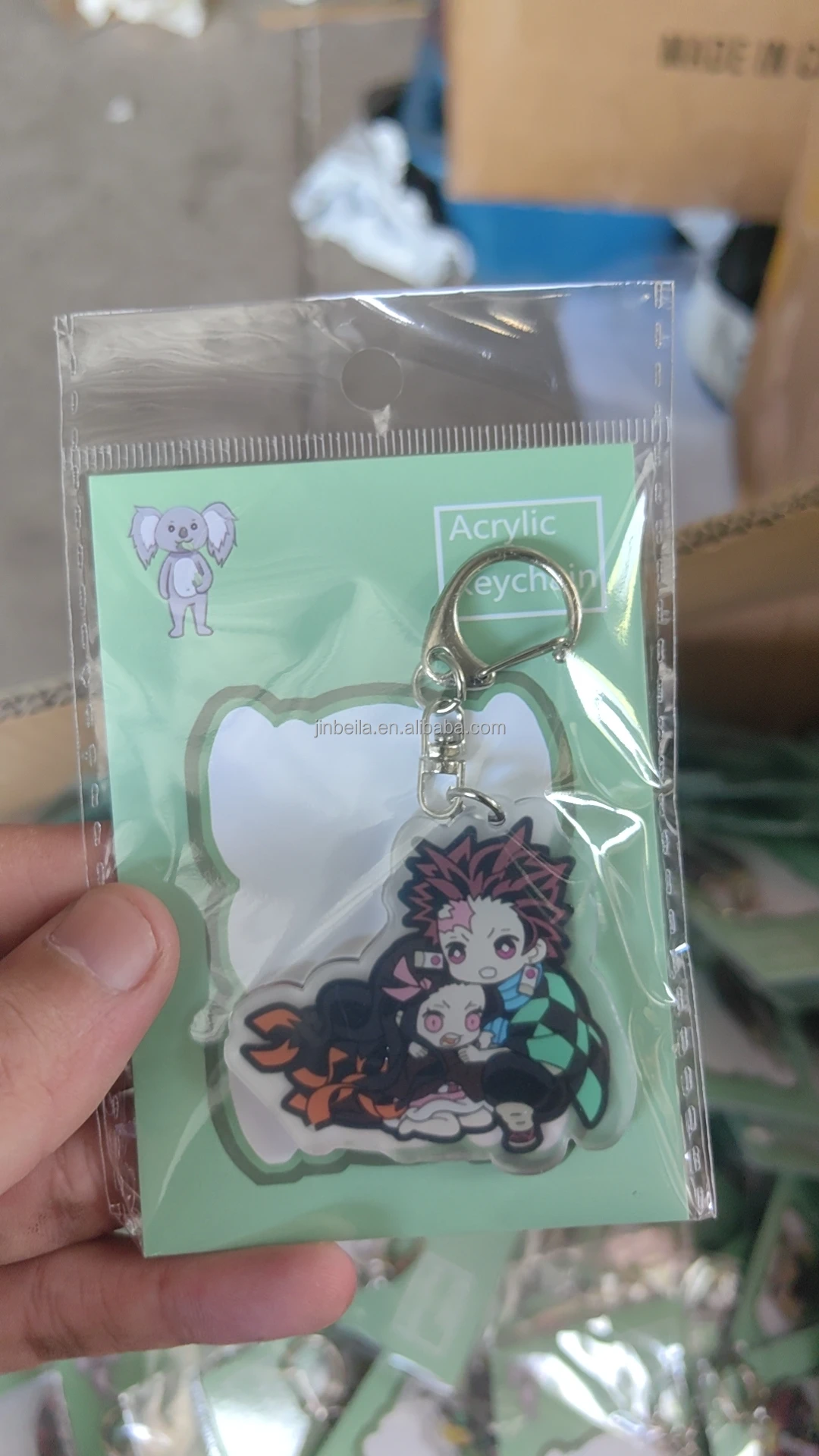 2000 Styles High Quality 5cm Size Japan Anime Cartoon Key Chains Spys Family Double Sided Acrylic Keychain Ring