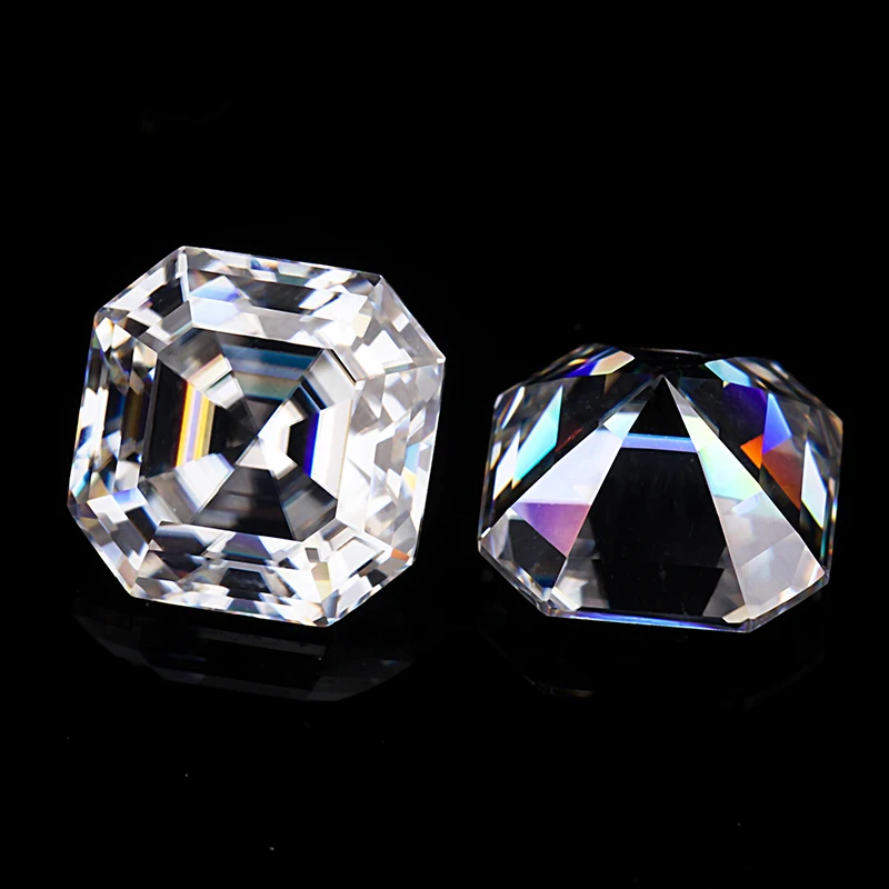 Jinying Manufacture loose moissanite diamond Emerald Oval Pear Princess Heart Asscher cut moissanite with GRA certificate