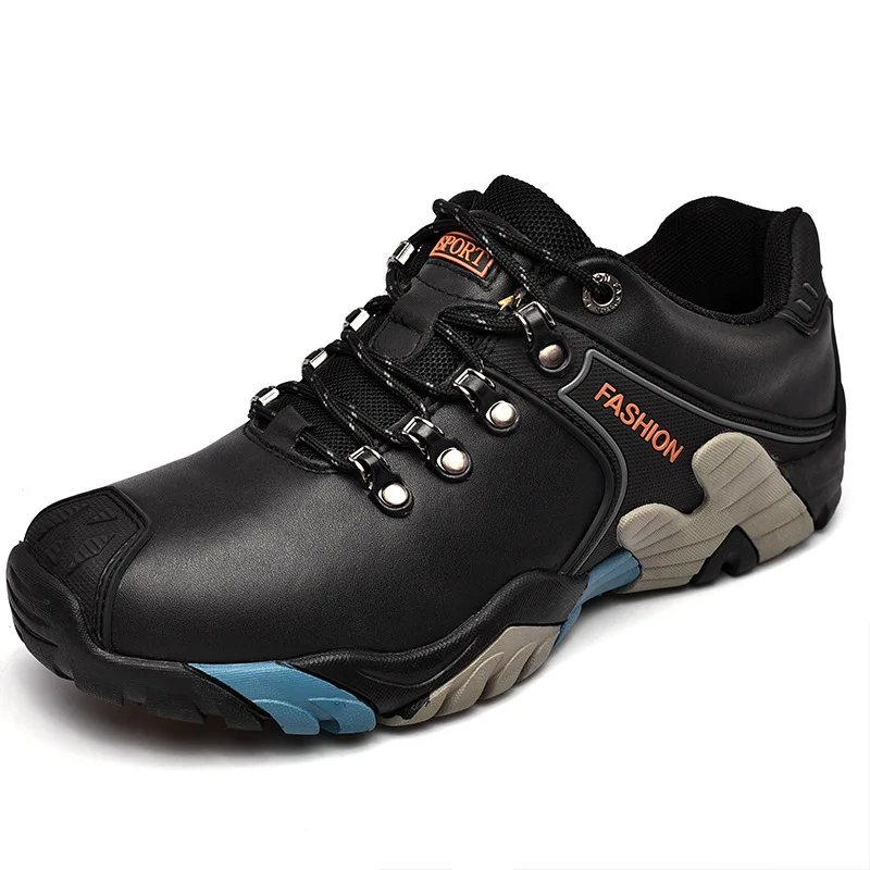 New Design Mens Soft Sole Steel Toe Non-slip Work Shoes Climbing Outdoor Hiking Shoes Waterproof Running Shoes