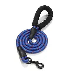 Amazon Hot selling nylon reflective soft paracord walking training heavy duty nylon rope dog leash