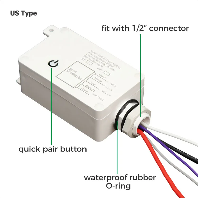 Filament Halogen LED light controller 0-10v triac tuya dimmer smart switch BT controller 240v wall timer switch