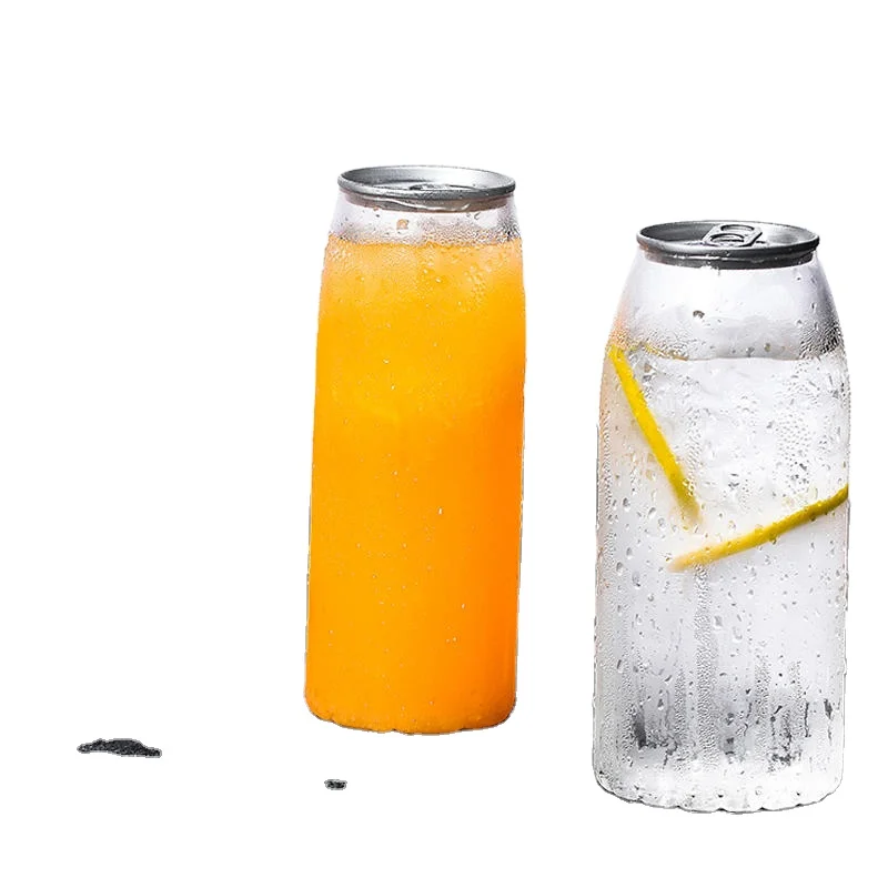 PET boba bubble tea cups Custom Juice cold drink milk tea container 50 pack 16oz clear plastic cups easy can bottle with flat li