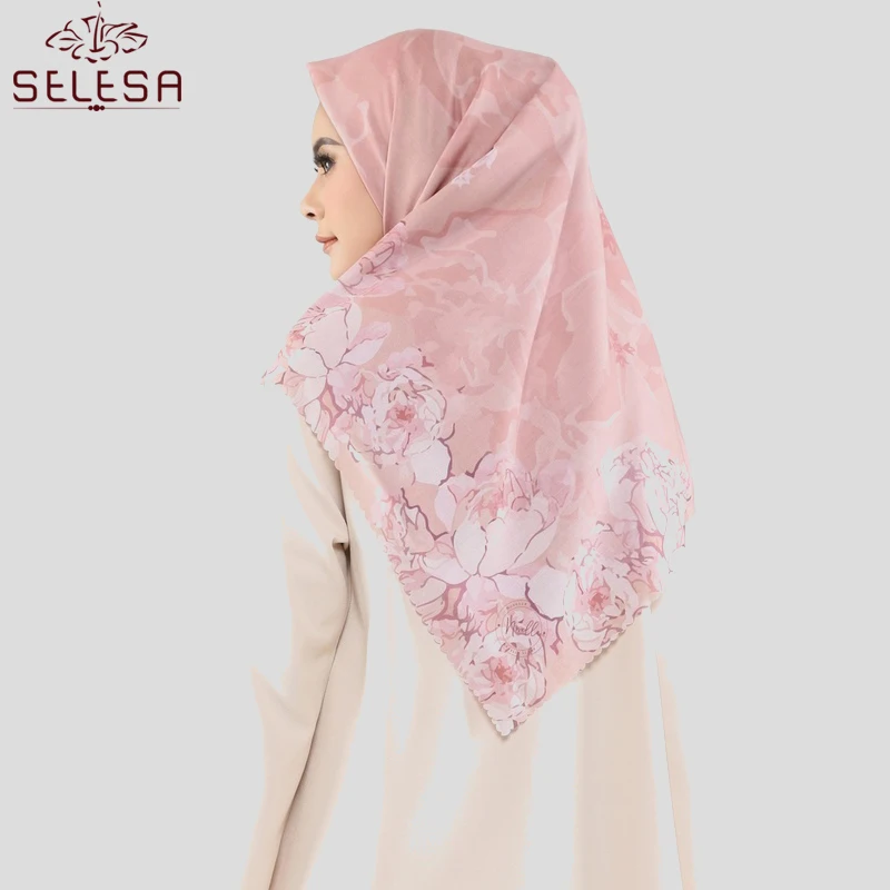 Tudung Bawal New High Quality Wholesale Scarves Scarf Pleated Crinkle Satin Hijab For Muslim Women Georgette Hijabs