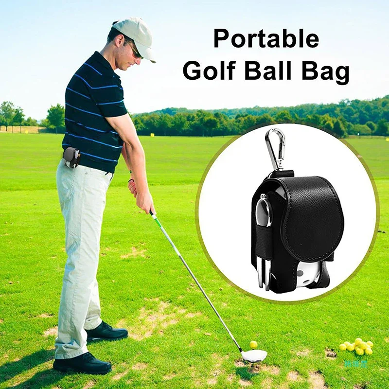 Multicolor outdoor two-pack waist hanging golf ball bag
