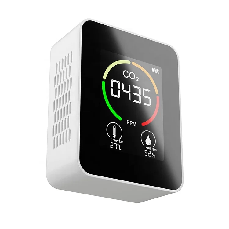 Type-C Recharge CO2 IAQ Monitor Professional Multifunction Air Quality Tester Carbon Dioxide Gas Meter