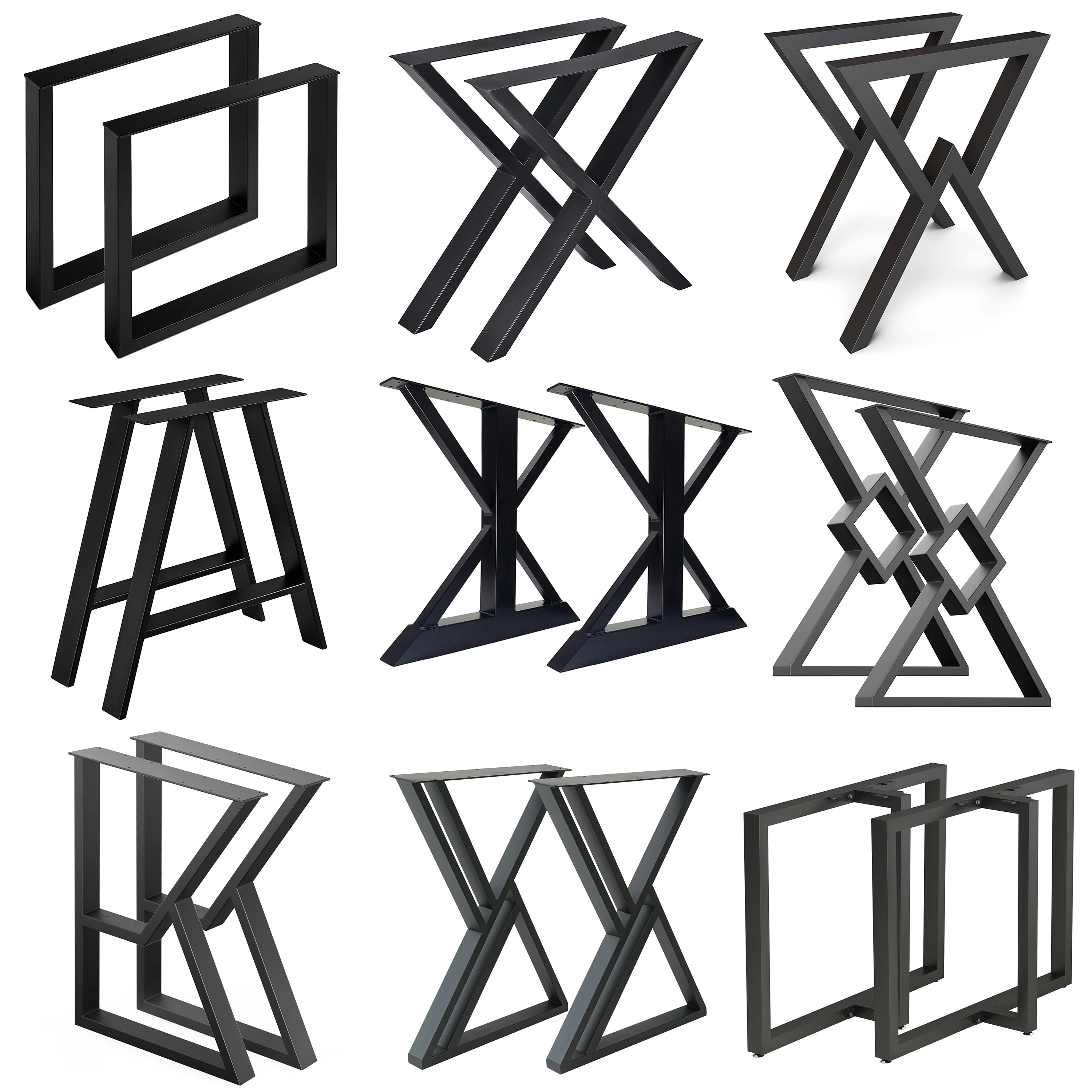 Table Frames Industrial Restaurant Desk Office Cast Iron Steel Bench Dinning Coffee Dining Furniture Metal Table Legs for Table