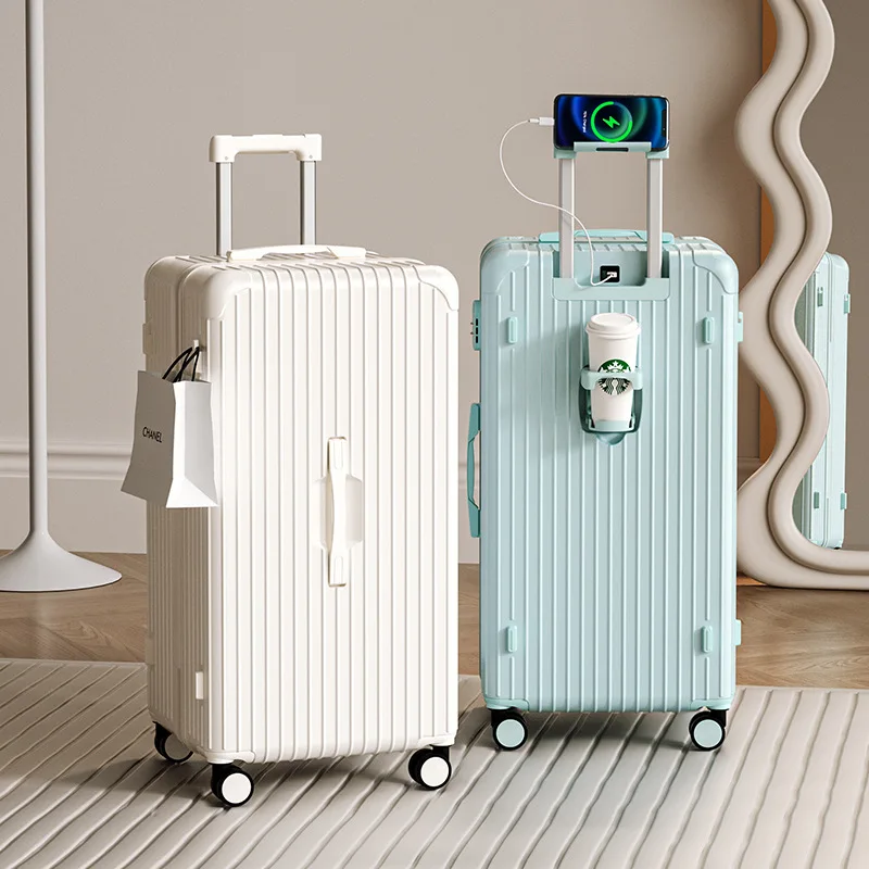 Hot Selling 24-Inch Multifunctional Hard Suitcases with USB Charging Port for Business Trips and Carry on Luggage