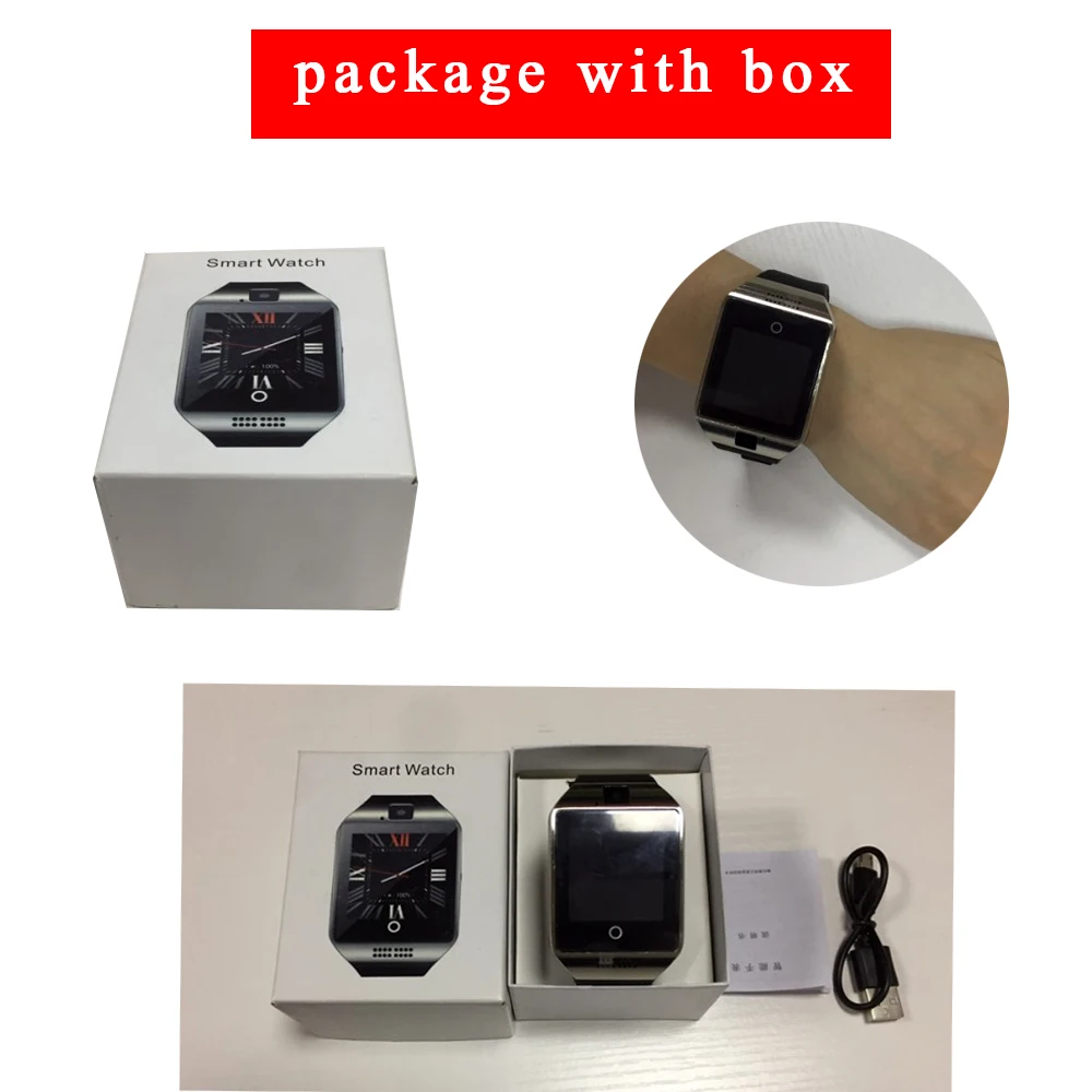 
Smart Watch With Camera Q18 Blue tooth Smartwatch SIM TF Card Slot Fitness Activity Tracker Sport Watch For Android Y1 V8 A1 