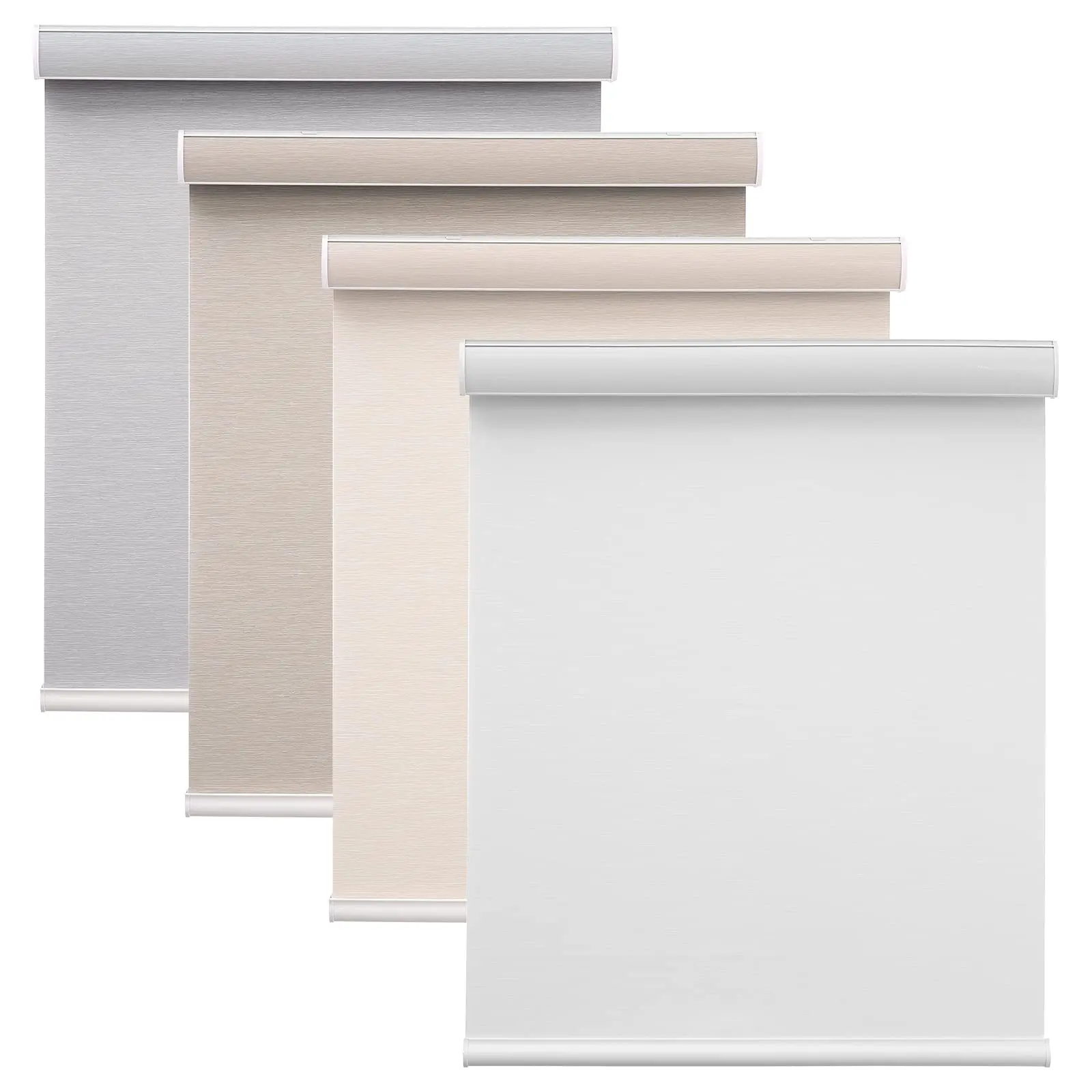 FREE SAMPLE Custom Size Cordless Roller Shades, Blackout Window Blind  For Office, Living Room, Bedroom, Easy Installation