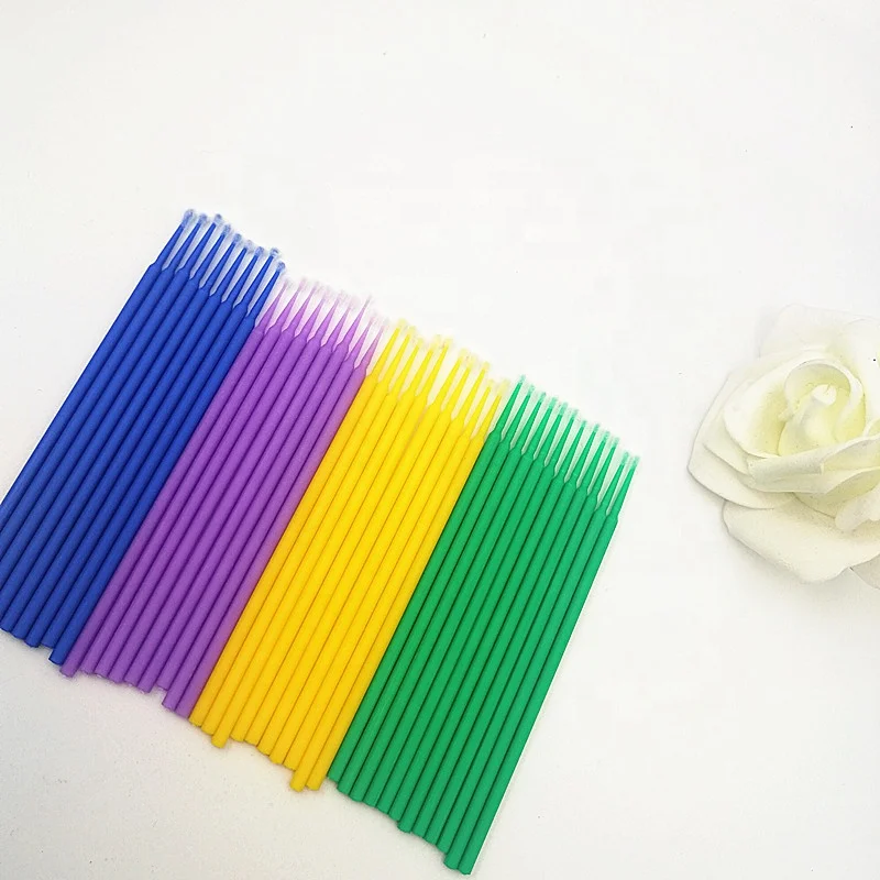 Micro Disposable Eyelash Extension Makeup Brushes Individual Applicators Mascara Removing Tools