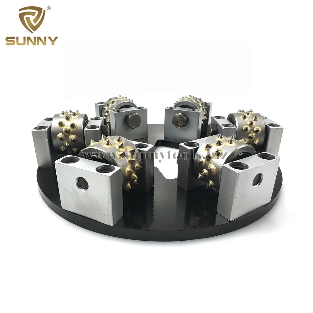 Diamond Bush Hammer Plate For Easy Change Floor Grinding Machine