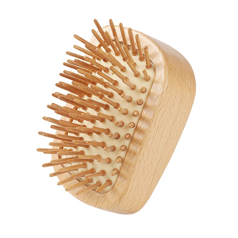 Shampoo Brush Wooden Scalp Massager Brush Natural Beech Wood Hair Comb