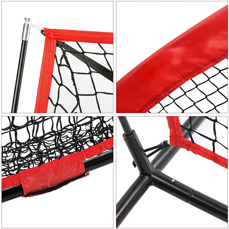 Baseball and Softball Practice Net 7*7ft Portable Hitting Batting Training Net with Carry Bag and Metal Frame
