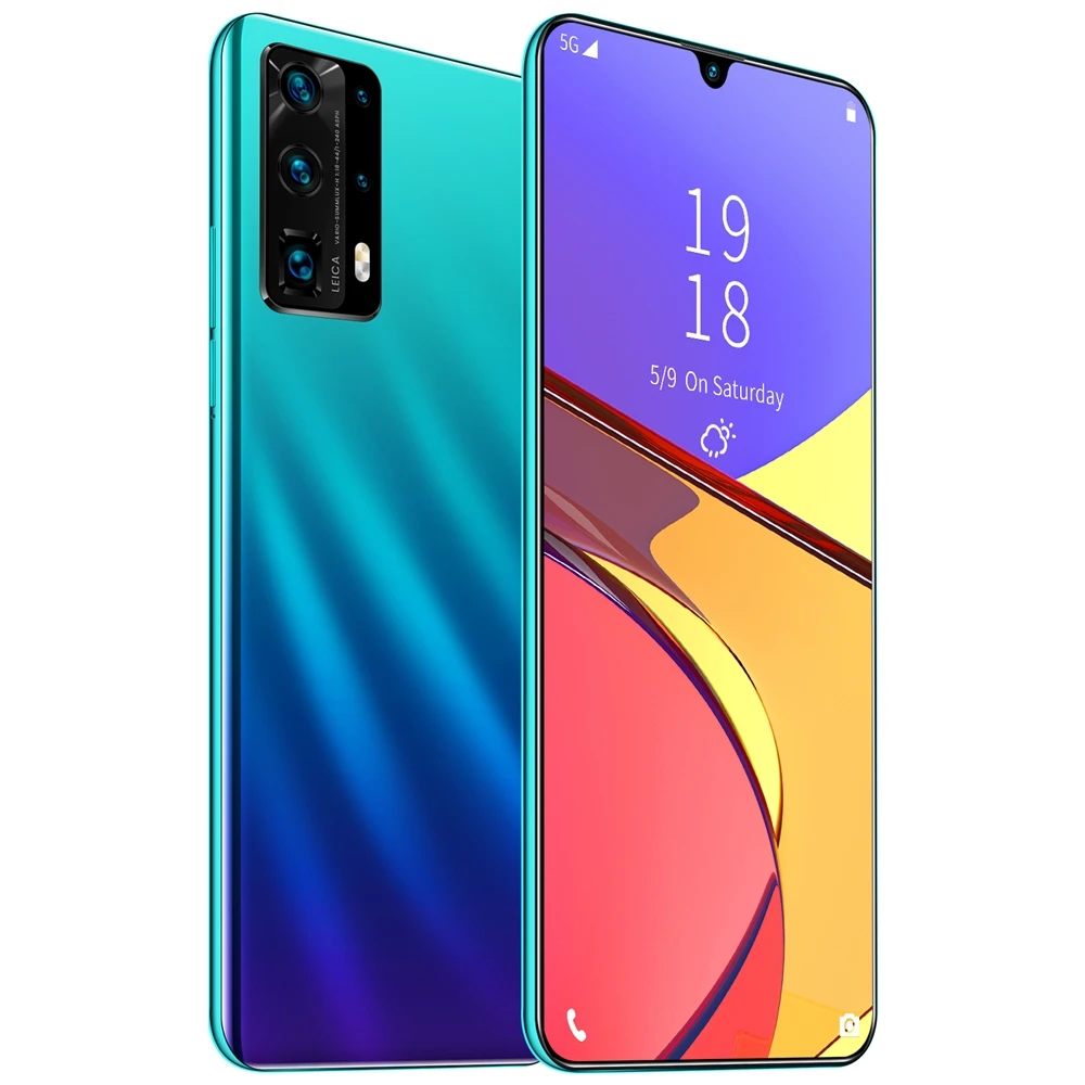 
VBEST 2020 Hot Sale P40 Pro Android 10.0 Smartphone 6.5 Inches Large Memory 8GB+128GB thin Face Unlock Dual Card 