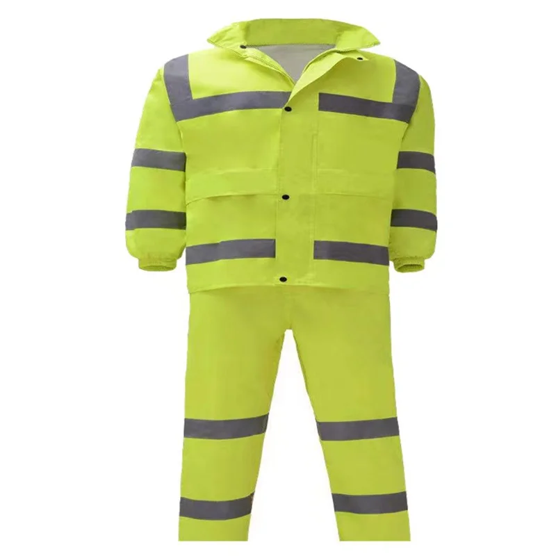 300d Elastic Oxford Cloth Fluorescent Yellow Orange Waterproof Breathable White Fabric For Raincoat Jacket Rescue Suit