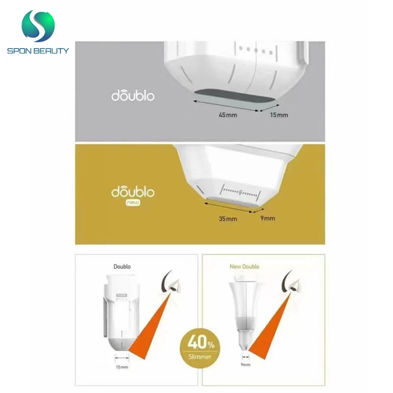 Newest 10 tips 4 handles skin lifting rejenvention tightening  new Doublos gold hifu machine korea with Vmax RF MFU HIFU