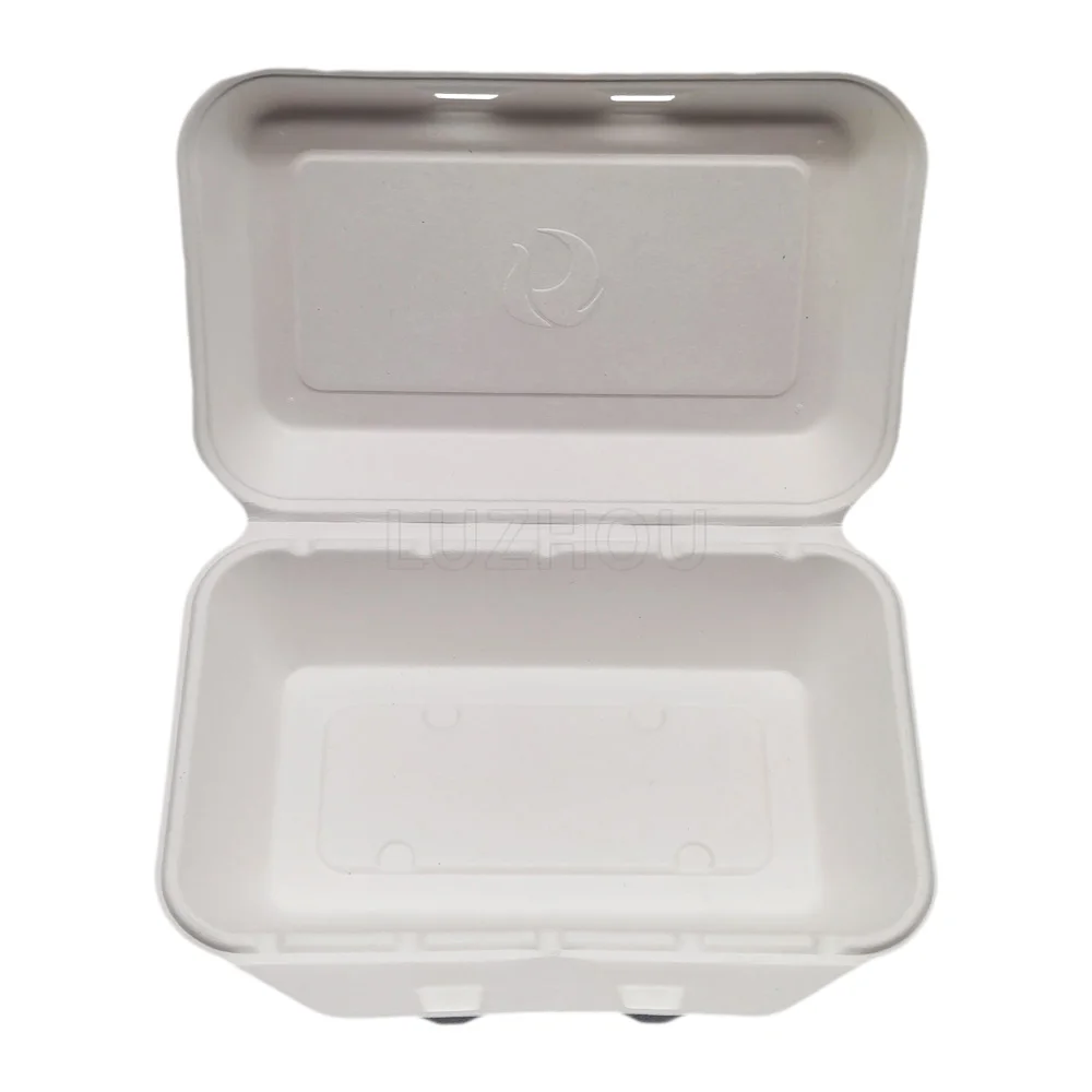 LuzhouPack 700ml Biodegradable & Compostable Sugarcane Bagasse microwave safe to go disposable food containers wholesale