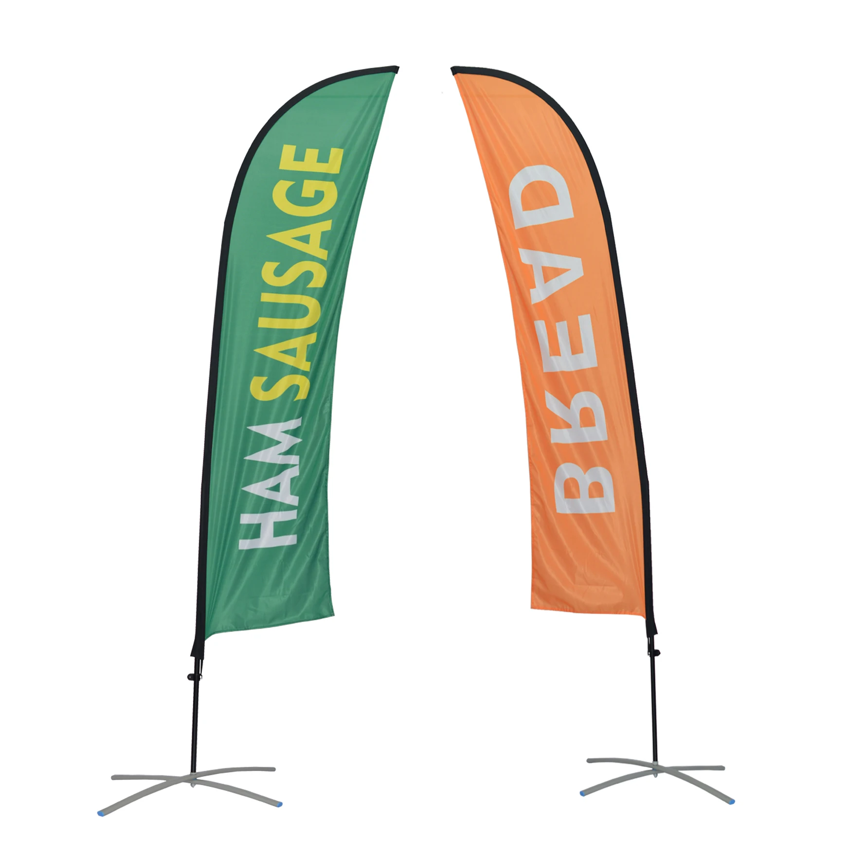 Индивидуальная реклама открытый Летающий баннер слезоточивый флажок пляжный флаг перо