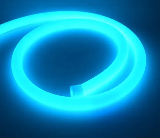Хорошее качество 22 мм Гибкая светодиодная неоновая полоса 360 градусов 1-световая светодиодная акриловая наружная Водонепроницаемая настенная лампа