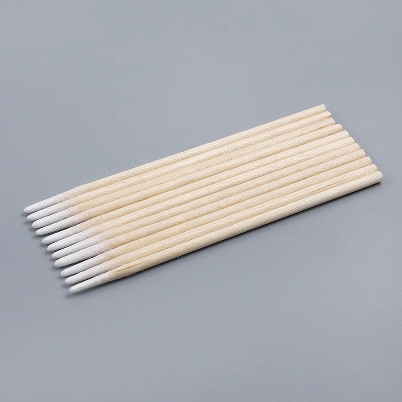 High-Quality Wooden Stick Mini Fine Point Q Tips Cotton Swab with Precision Tips for Perfect Tattoo Aftercare