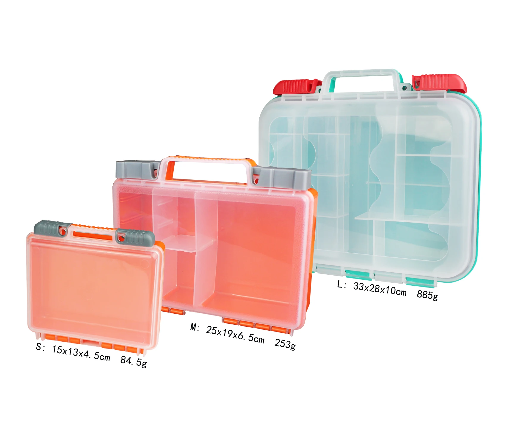 compartments Plastic Jewelry Box Tool Organizer Screw Storage Container with Tray