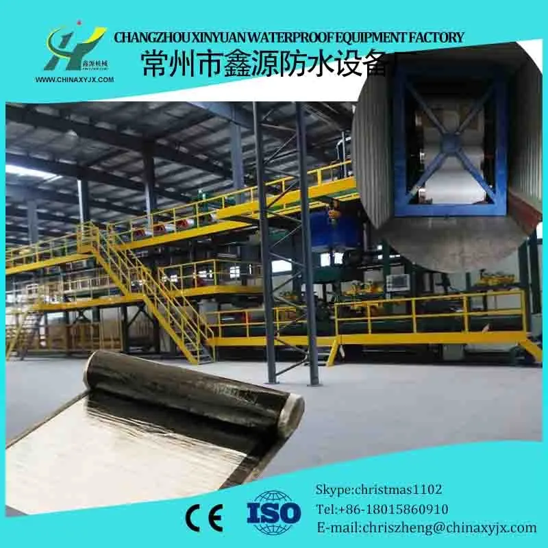 Aluminum foil self adhesive bitumen waterproof membrane production line