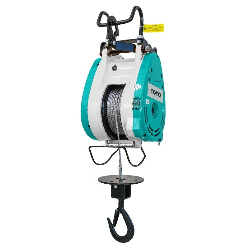 Hot Sale Wire Rope Hoist High Speed 110V 220V Electric Mini Winch With Remote Control