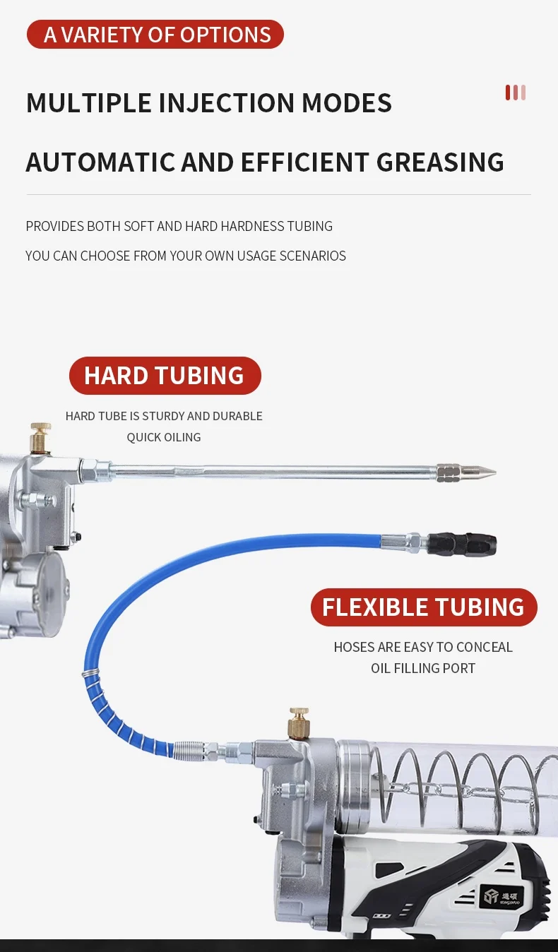 CE Certificate 24V Electric Grease Gun Battery 900cc Efficient Low Consumption 30000mA EU US Hotsale