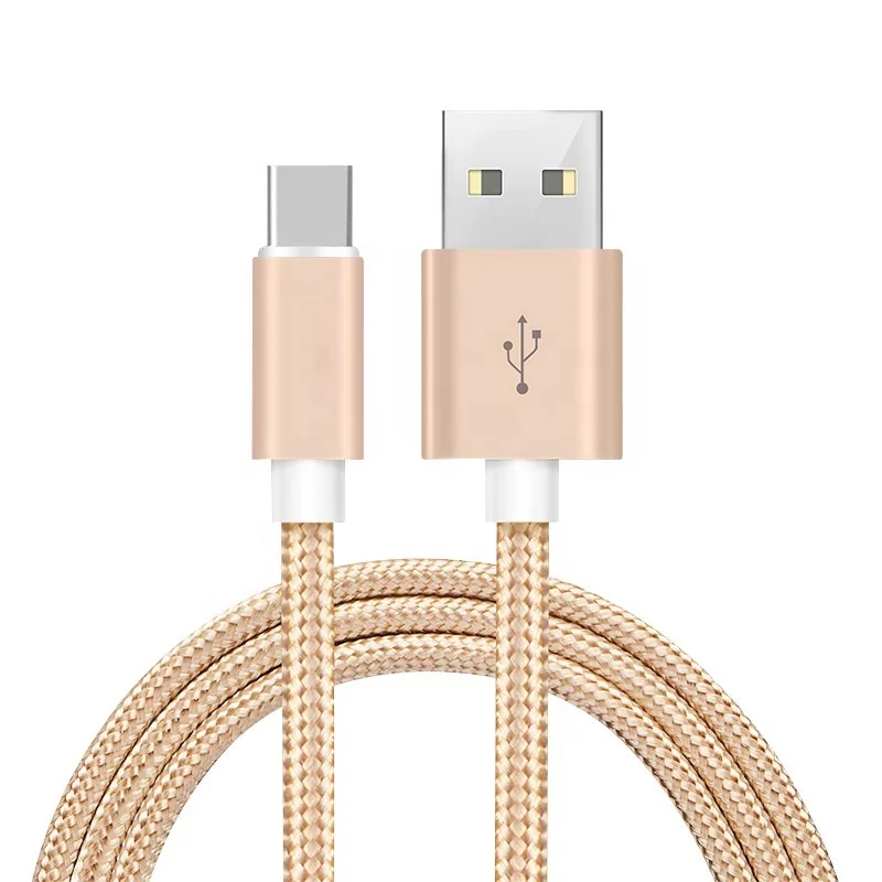 Горячая продажа нейлоновый Плетеный USB кабель для быстрой