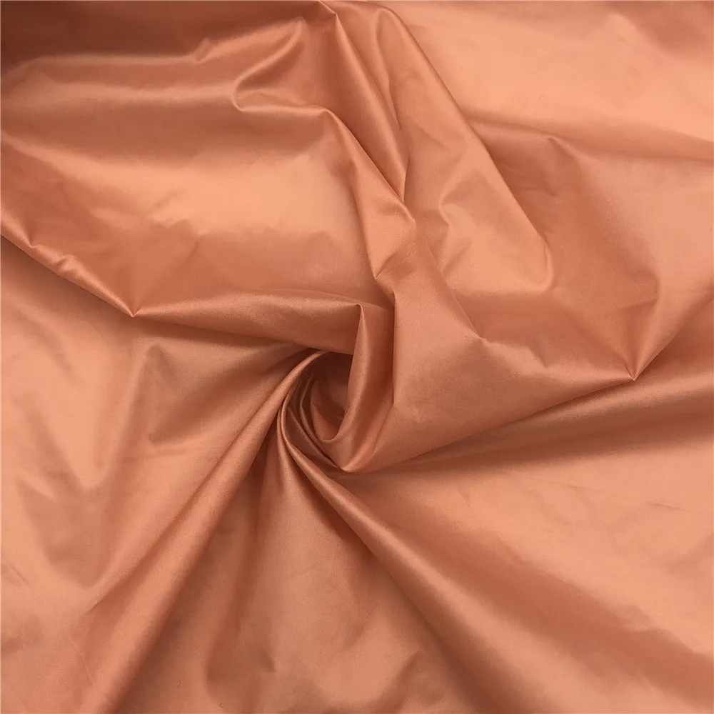 100% Polyester 400t Downproof Cire Shiny Smooth Fabric For Down Leather Jacket Winter Coat