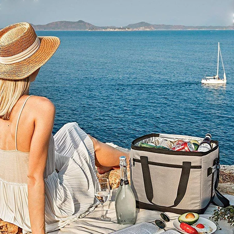 High Quality Big Food Delivery Cooler Bag Insulated Lunch Box Leakproof Cooler Bag for Camping
