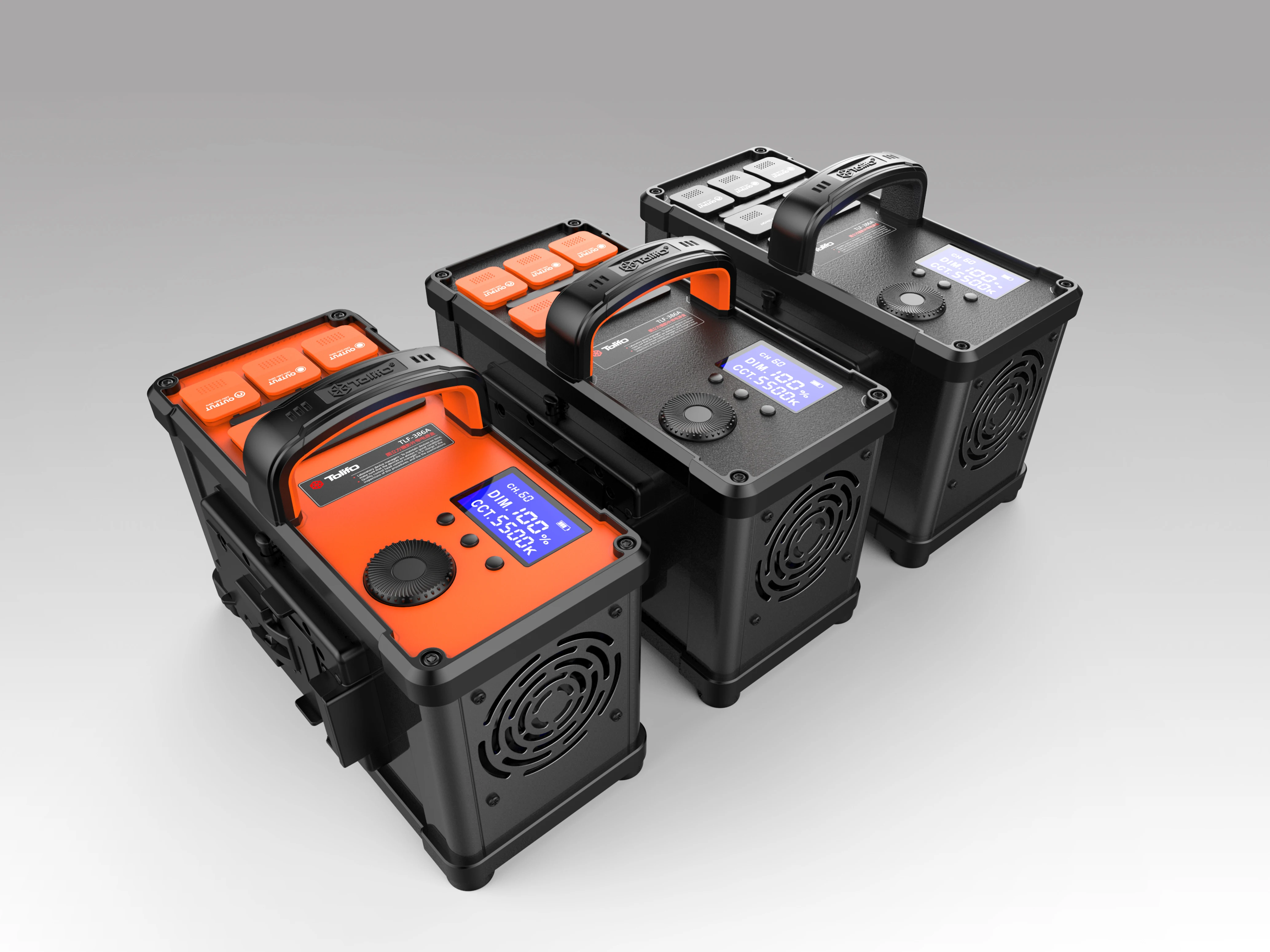 TOLIFO 500W 45000LM COB High Power LED Photography Lighting Kit Studio With V Lock Battery and Carry Bag