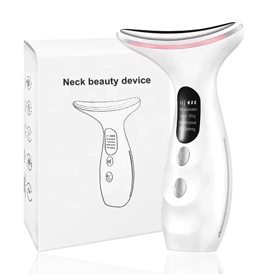 Ems Lifting Beauty Device Face And Neck Lift Anti Aging Face Massager Microcurrent LED Photon Therapy Neck Skin Lift Machine