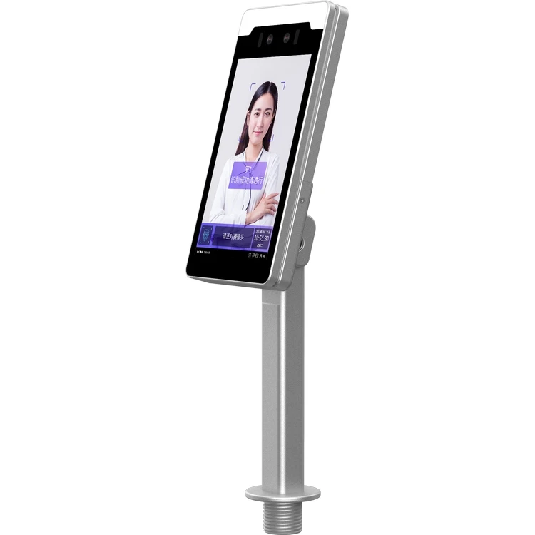 Face Recognition Temperature Detection Turnstile RFID Reader Swing Barrier Gate Face Recognition Access Control
