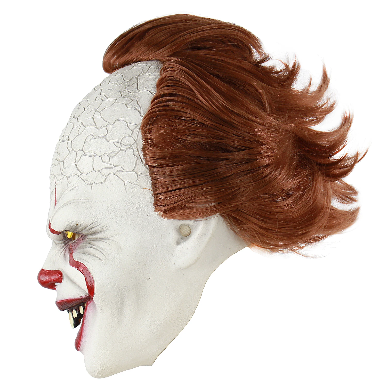 Halloween party clown back to soul horror wig latex mask
