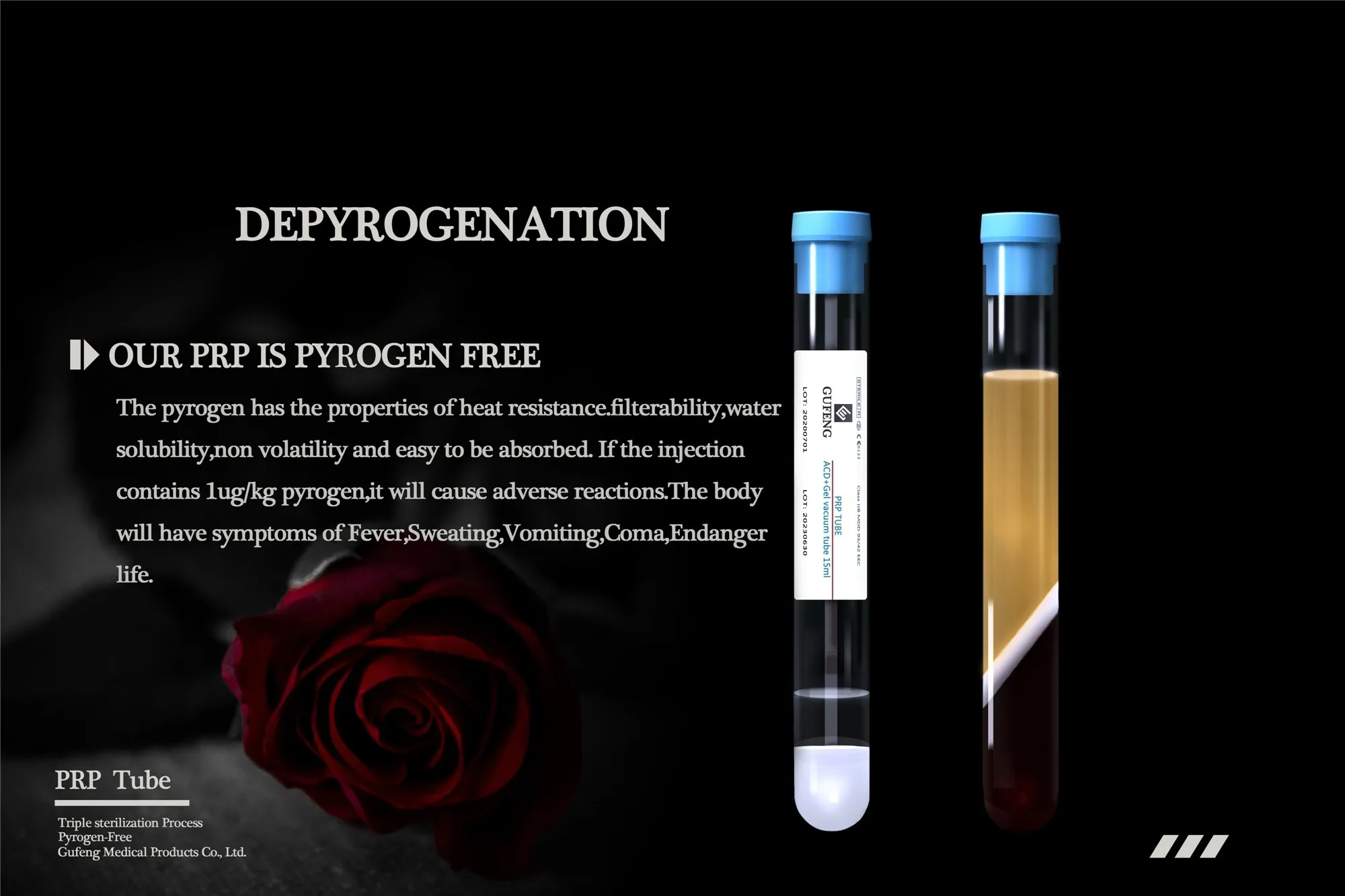 Vacuum System high concentrate  PRP TUBE